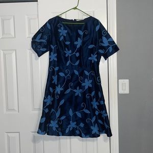 Blue floral formal dress size 2x or 20W